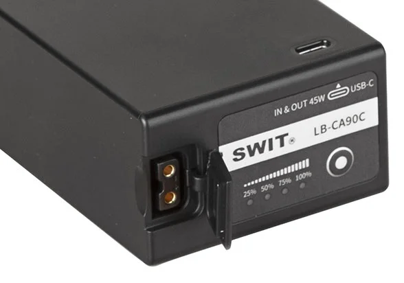 Miete: SWIT BP-A-Typ DV-Akku mit USB-C und D-Tap, LB-CA90C | 90Wh