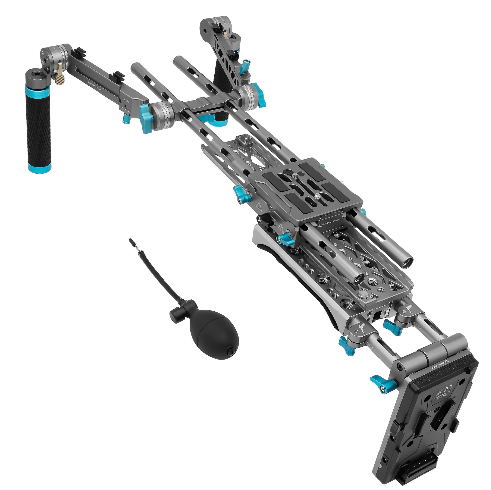 Kondor Blue Shoulder Rig Pro  (V Mount) (Space Gray)