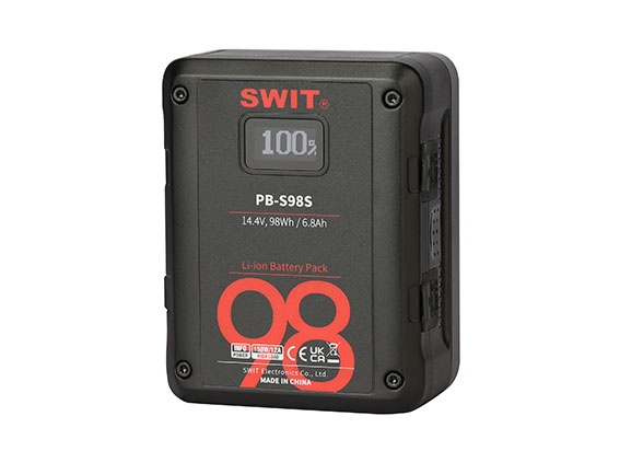 SWIT PB-S98S | 98Wh Multi-Sockets Square Cine Battery, V-Mount