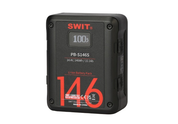 SWIT PB-S146S | 146Wh Multi-Sockets Square Cine Battery, V-Mount, also ideal for long term use or hi