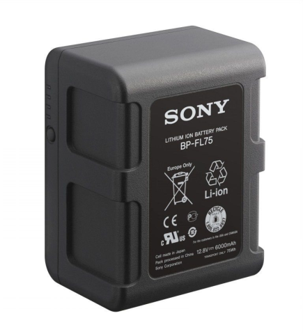 Sony BP-FL75 - 75Wh V-Mount Olivine Battery, Quick charging function (Full charged within 70min) wit