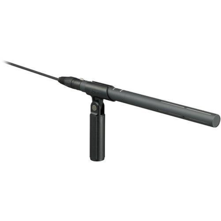 Sony - Shotgun Electret Condenser short microphone, super-cardioid, battery powered (in case of no p