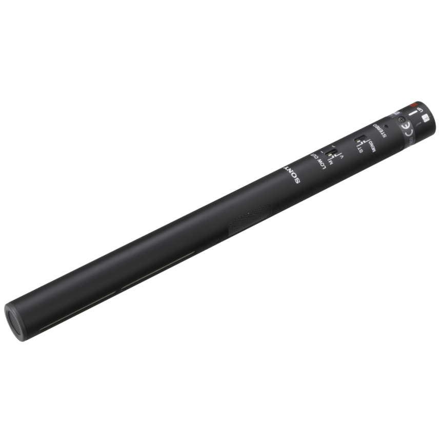 Sony - Shotgun Electret Condenser M/S stereo microphone, high sensitivity, low inherent noise, extre