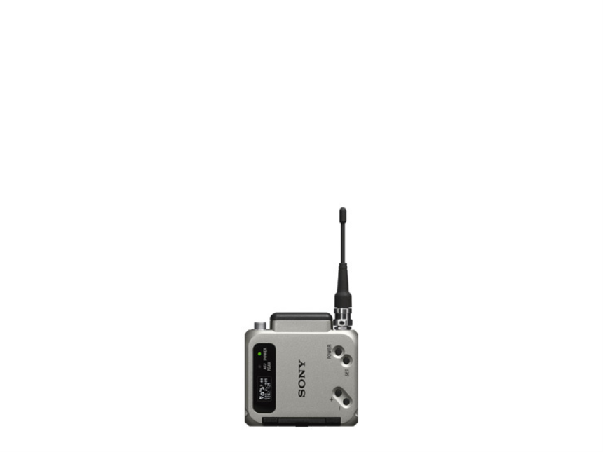 Sony - DWX Series Micro bodypack transmitter, 470.025 MHz to 614.000 MHz, NP-BX1 Li-ion battery (app