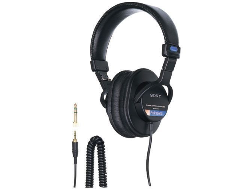 Sony - Professional Headphone, closed back, 40mm diaphragm, 106dB sensitivity, 10Hz-20kHz,1000mW, 63