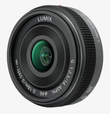 Panasonic Lumix G 14mm 2.5 Pancake black