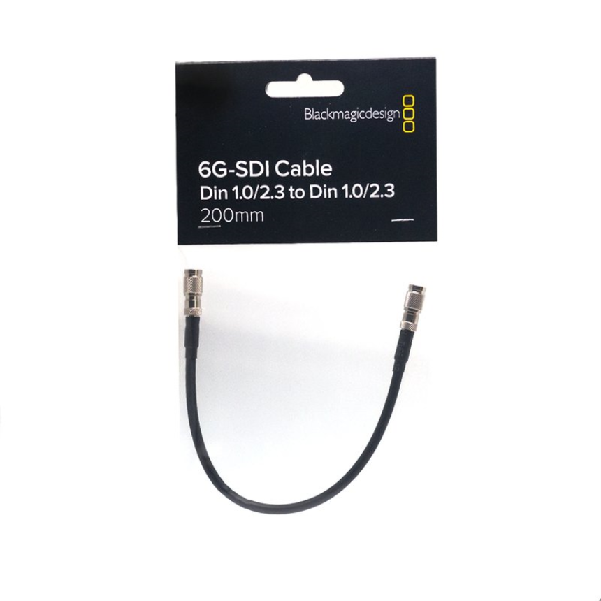 Blackmagic BM-CABLE-DIN/DIN Cable - Din 1.0/2.3 to Din 1.0/2.3 20cm