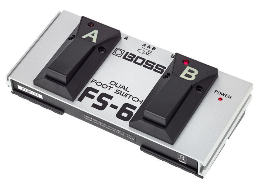 ROLAND SIDE BY SIDE DUAL SWITCH (EACH SWITCHABLE BETWEEN MOMENTARY OR LATCH)