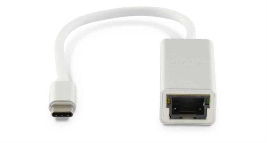 LMP USB-C (m) zu Gigabit Ethernet (f) Adapter (ohne Treiber), silber