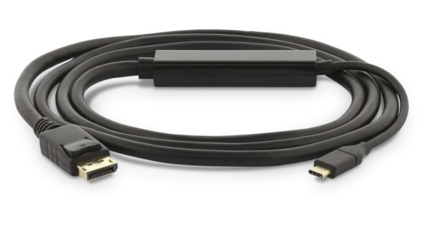 LMP USB-C zu DisplayPort Kabel, USB 3.1 (m) zu DP (m), 4K@60 Hz, schwarz, 1.8 m