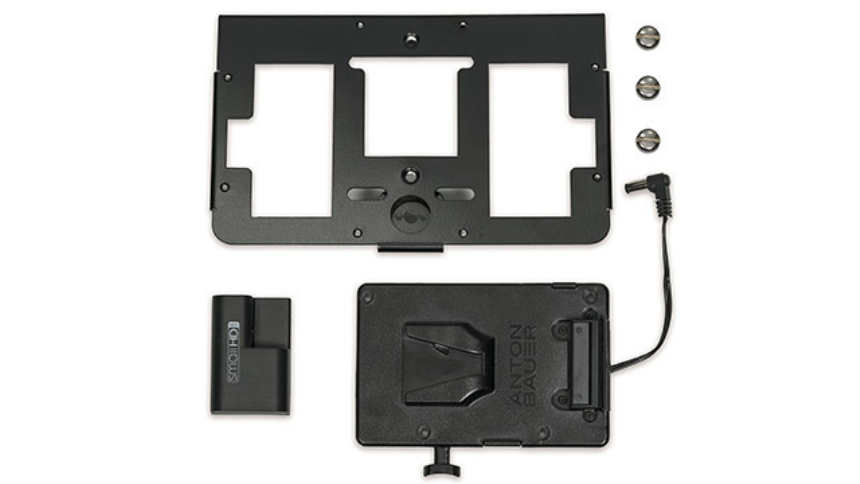 SmallHD V-Mount battery bracket with mounting plate for 700 series