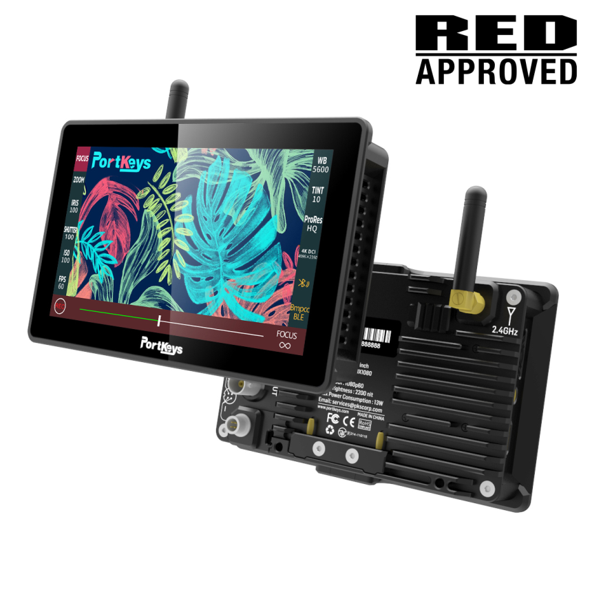 Portkeys BM5 III HDMI - SDI 5.5&quot; Touch Screen Monitor 2200 Nits mit Komodo Kamerasteuerung