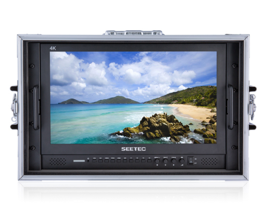 SEETEC 17.3&amp;quot; Aluminum Design 1920&amp;#215;1080 Carry-on Broadcast Director Monitor with 3G-SDI HDMI AV YPbPr