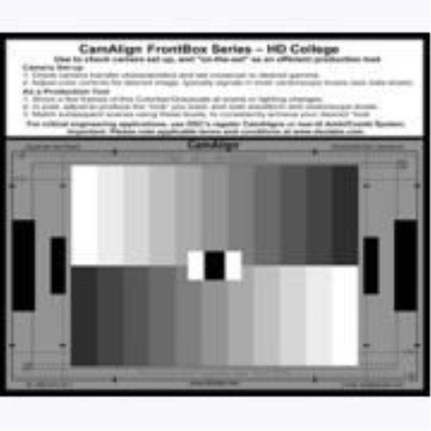 DSC Labs FB-C FrontBox College  11-step crossed Grayscale - expanded BackFocus on rear  - Scanned Ar