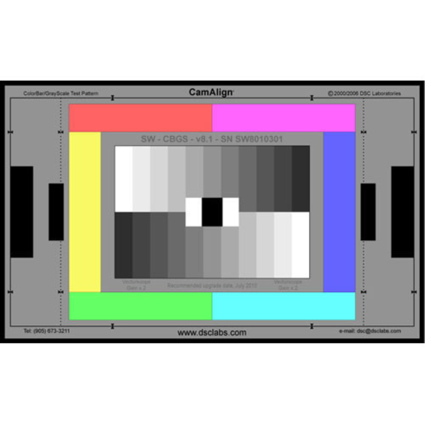 DSC Labs XW-CBGS ColorBar/GrayScale Maxi 2 40x24&amp;quot; (101.6cmx61cm)