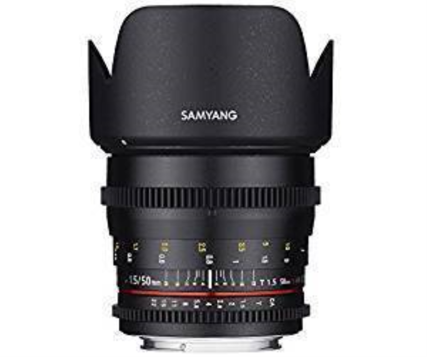 Samyang 50mm T1.5 VDSLR Sony E-Mount inklusive Zahnung f&amp;#252;r den Followfocus