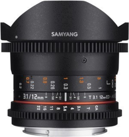 Samyang  12mm T3.1 Canon EF VDSLR II / DSLR II / Full Frame
