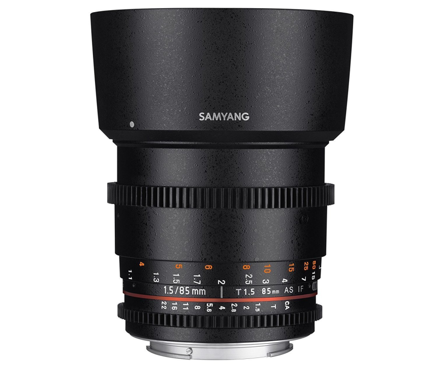 Samyang 85mm T1.5 VDSLR Sony E-Mount inklusive Zahnung f&amp;#252;r den Followfocus