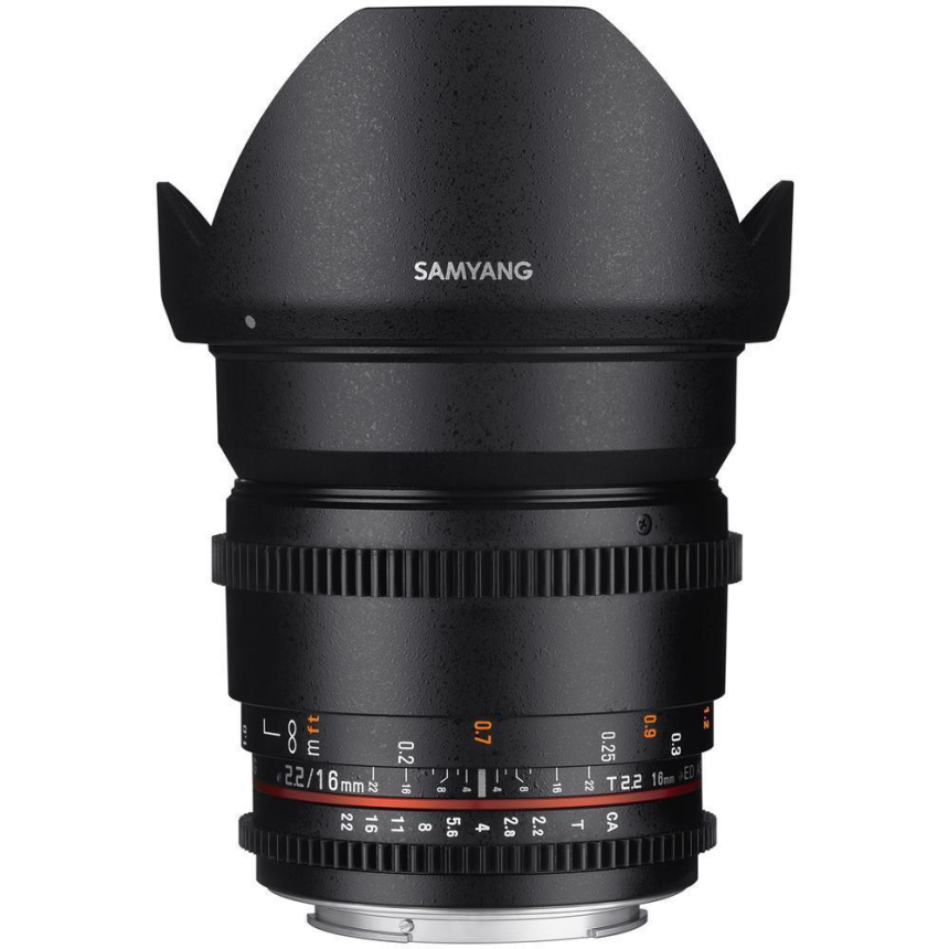 Samyang 16mm T2.2 VDSLR Sony E-Mount inklusive Zahnung f&amp;#252;r den Followfocus