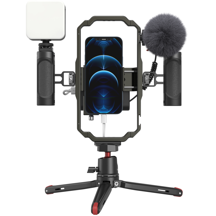 SmallRig All-in-One Video Kit For Smartphone Creators with Audio and Lighting System 3384C