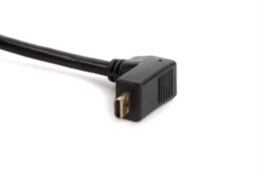 Wooden Camera - WC Coiled Right Angle Micro HDMI to Micro HDMI (12&quot;)