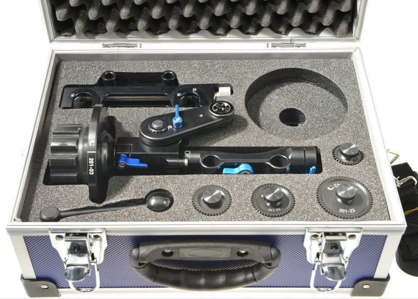 Chrosziel StudioRig Cine Kit f&amp;#252;r &amp;#216; 15/19 mm Rohre, mit  204-01, beidseitige Handradnutzung, inkl.  2