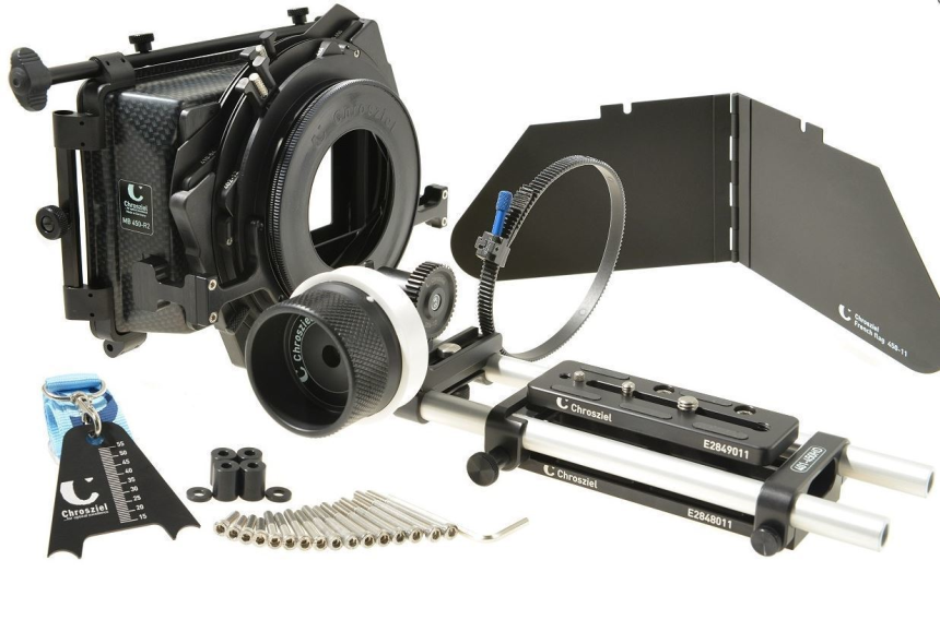 Chrosziel Kit MB450R2 + FF universal (&amp;#216; 75-98mm):  450-R2 MatteBox mit French Flag (450-11),  Montag