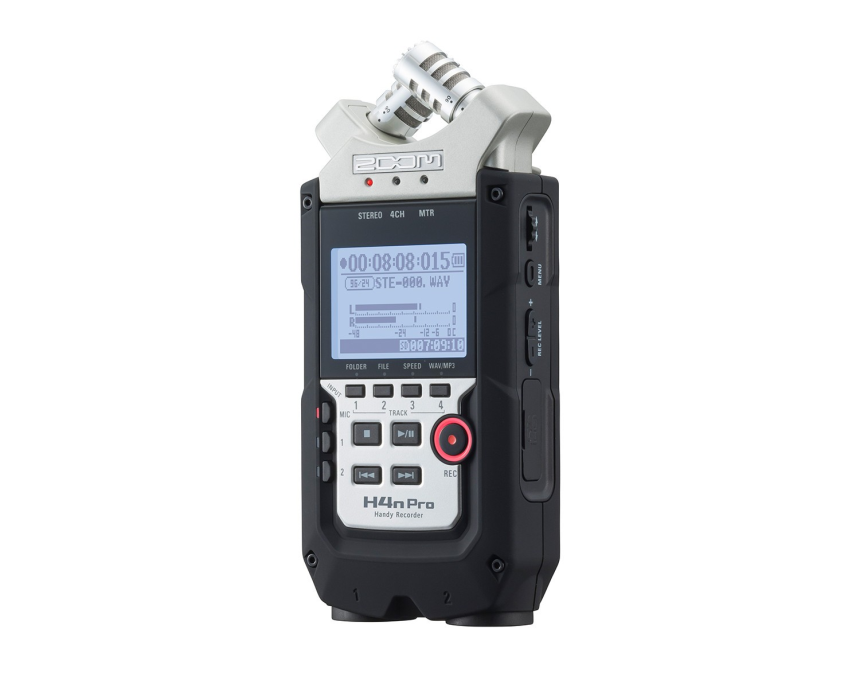 Zoom H4n PRO HANDY AUDIO RECORDER - True X/Y Mic Pattern, 4 Track Recording, XLR/Jack Input