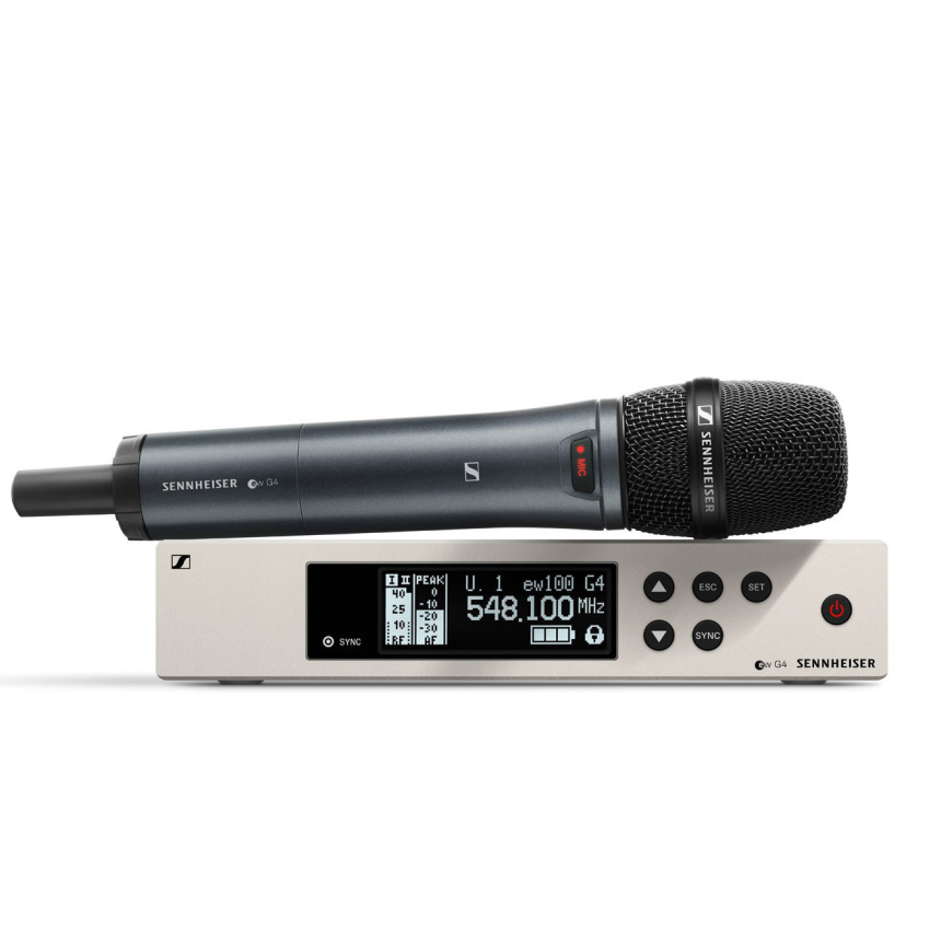 Sennheiser ew 100 G4-865-S-B Drahtloses Vocal Set. Enth&amp;#228;lt (1) SKM 100 G4-S Handsender mit Mute-Scha