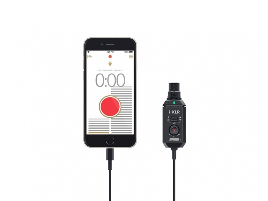 RODE i-XLR - digitaler XLR Adapter f&amp;#252;r Apple Ger&amp;#228;te, Lightning