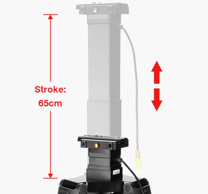 E-IMAGE GAM260 Stativ inkl. Dolly mit elektronisch verstellbarer Mittels&amp;#228;ule