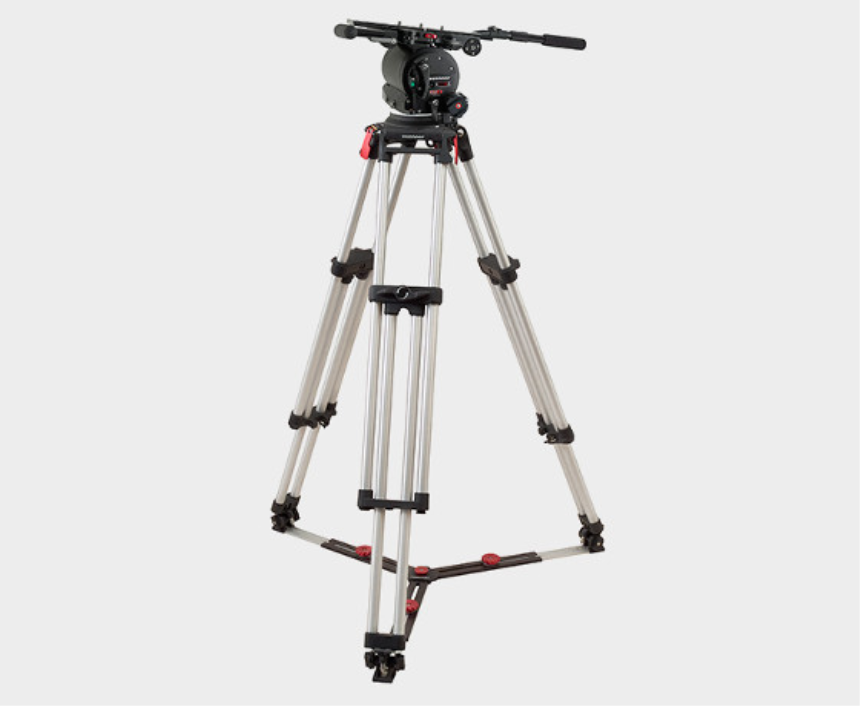 Oconnor 120EX head &amp; Cine Mitchell tripod with floor spreader