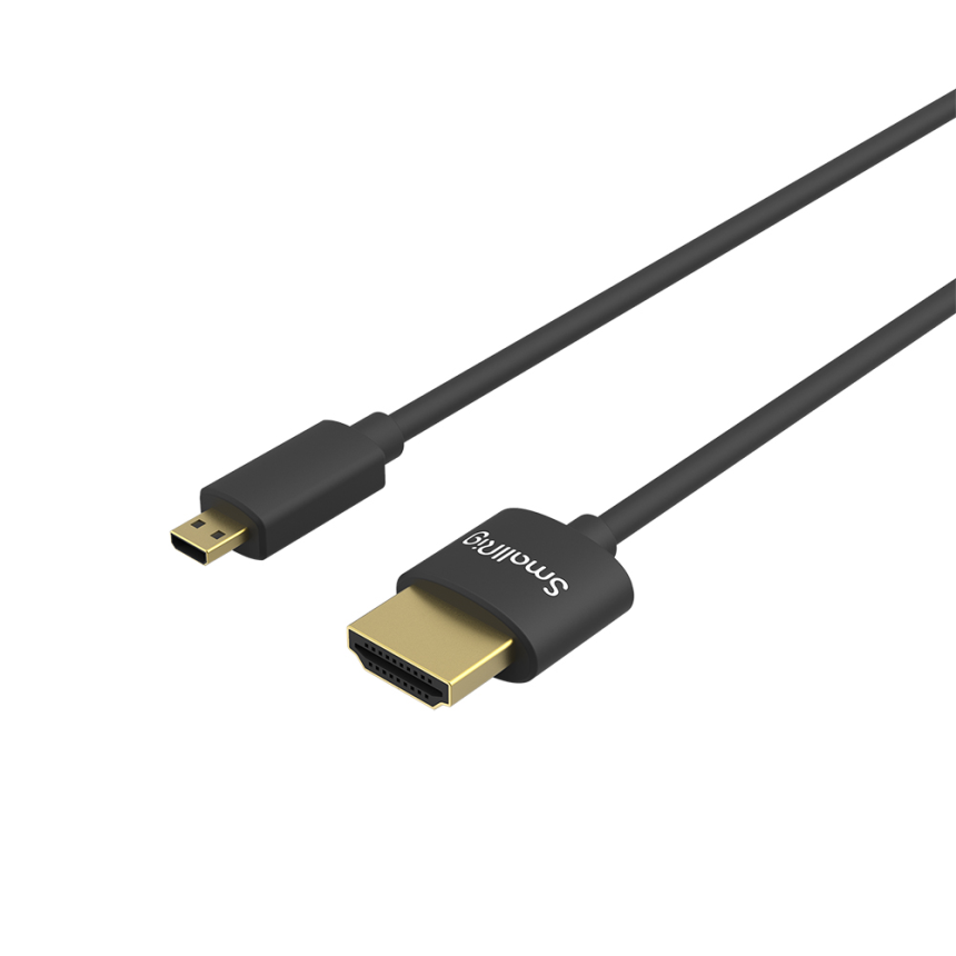 SmallRig Ultra-Slim 4K HDMI Data Cable (D to A) (35cm) 3042