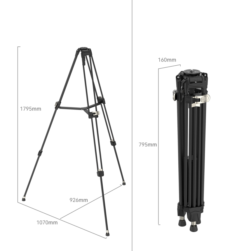 SmallRig&amp;#160;FreeBlazer&amp;#160;Heavy-Duty&amp;#160;Aluminum Alloy Tripod AD-80&amp;#160;4164