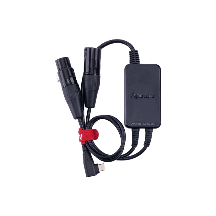 Aputure Active USB-C to 5-Pin DMX In &amp;amp; Out Adapter