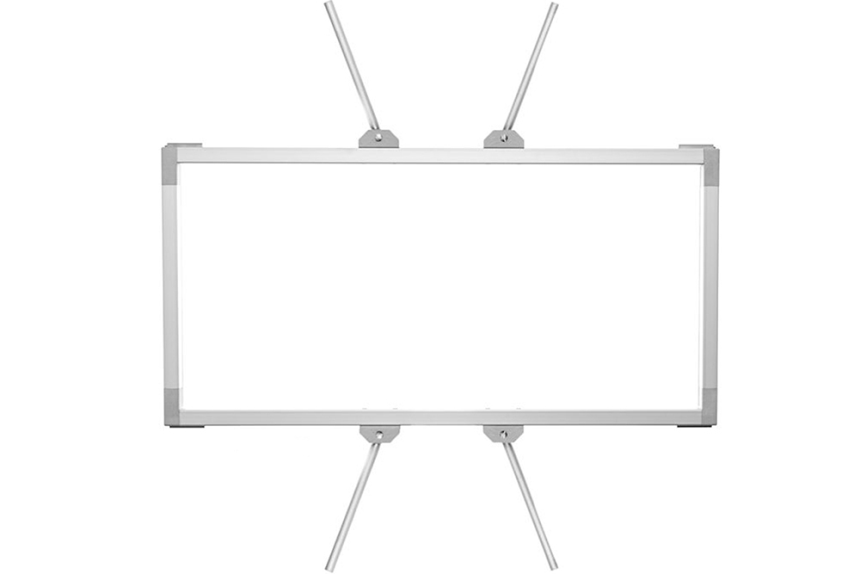 Velvet Rectangular Rabbit Ears aluminum frame for 2x1 panels