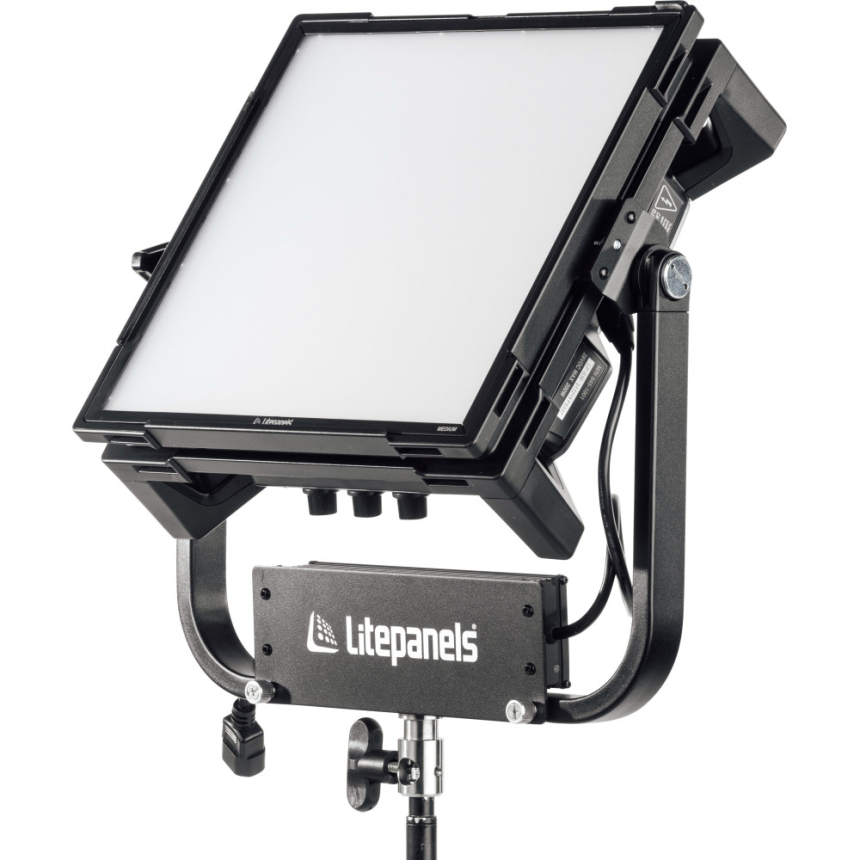 Litepanels Gemini 1x1 Soft RGBWW LED Panel (Pole-Operated Yoke, EU Power Cable)