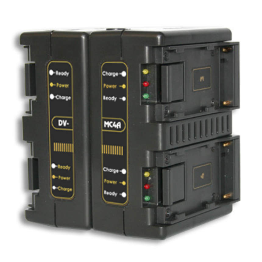 Hawk-Woods DV-MC4A  - Canon BP Battery Charger — 4-Channel Simultaneous