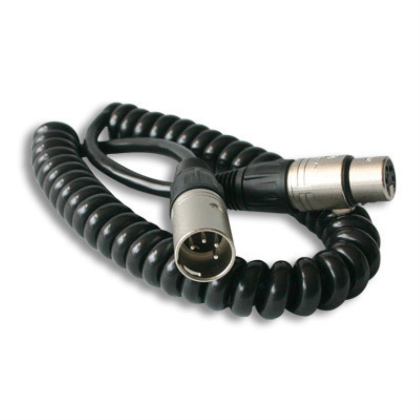 LD-2C XLR 4-pin (male) — XLR 4-pin (female) - coiled cable