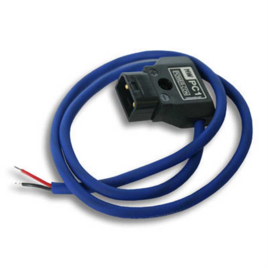 Hawk-Woods PC-1 - Power-Con 2-pin Plug (male) — Bare Ends (1A Cable), 50cm length