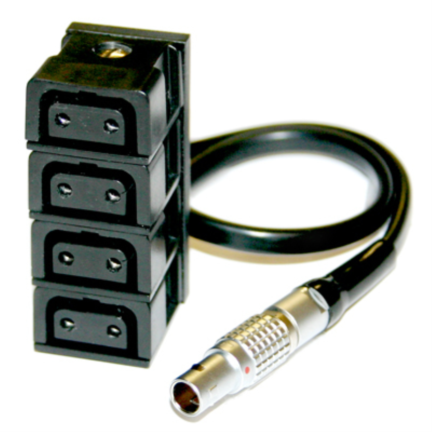 Hawk-Woods PC-11A - Lemo 0B 2-pin Plug (male) — 4-way Power-Con (female), 30cm length