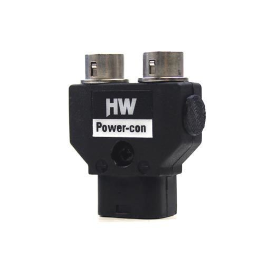 Hawk-Woods PC-HR2 - Power-con (male) - Dual Hirose    (female) adaptor plug
