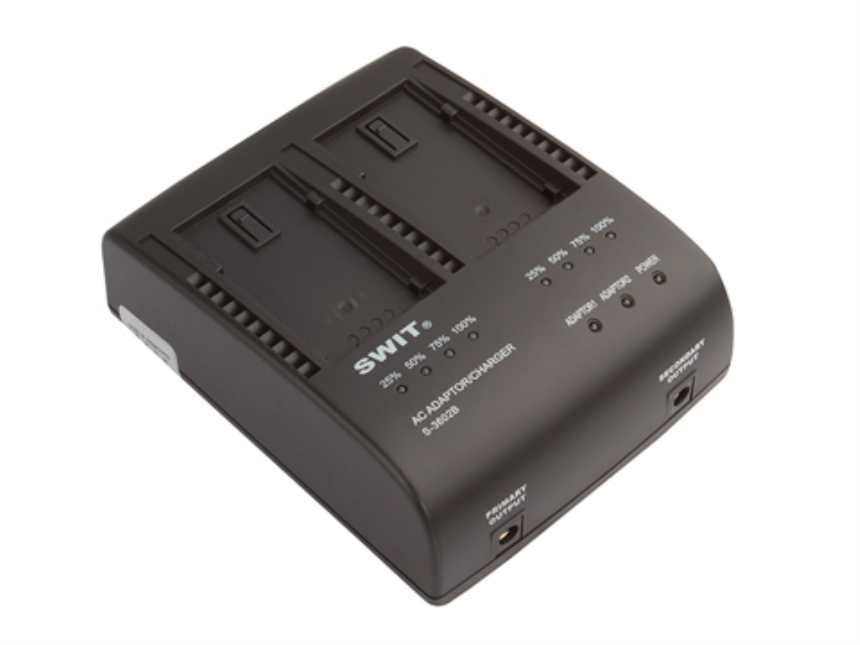 SWIT S-3602B | 2x2A DV charger compatible to  Panasonic VBG series