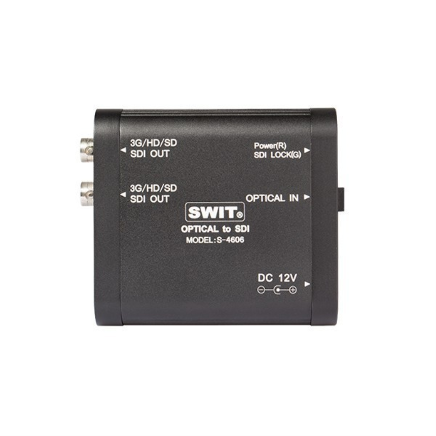 SWIT S-4606 | Heavy Duty Optical fiber to 3G-SDI converter