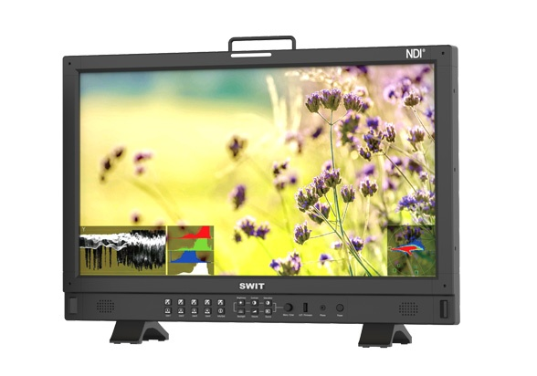 SWIT BM-245-NDI | 23.8&amp;quot; 4K-NDI QLED HDR 100%DCI-P3 Zero-Delay professional FHD Monitor with Auto-Cal