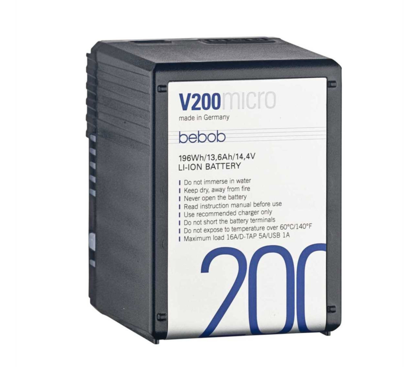 Bebob V200micro micro V-Mount Li-Ion Akku 14,4V / 13,2Ah // 190Wh