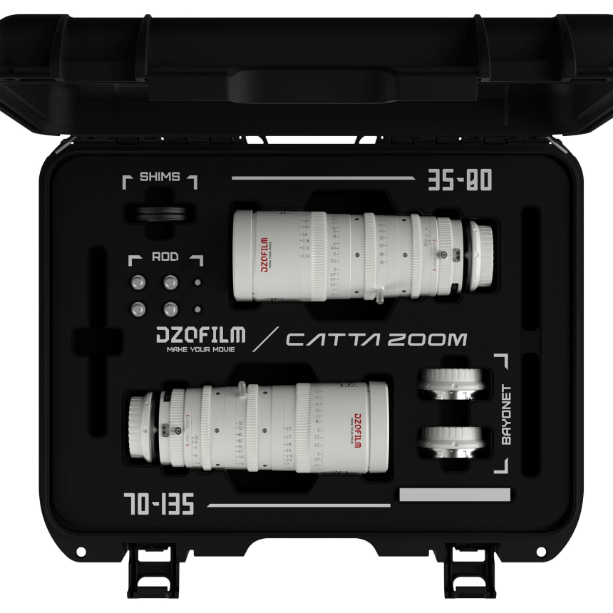 DZOFILM Catta Zoom 2-Lens Kit (35-80/70-135 T2.9) White