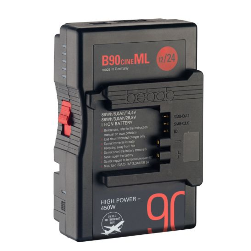 Bebob B90cineML B-Mount Li-Ion Hot Swap High Power Akku 14,4V/28,8V // 86Wh