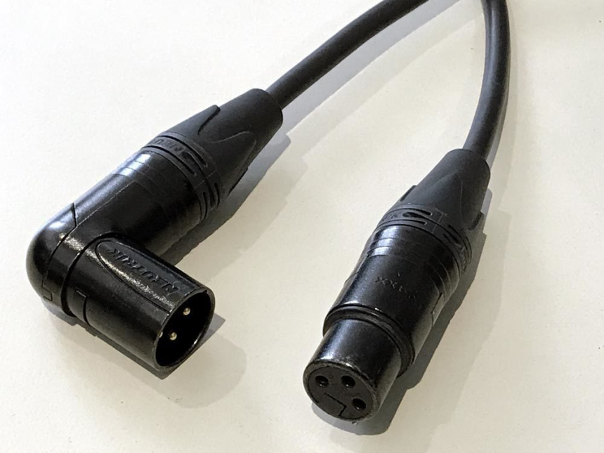 Mono-Mikrofon-Kabel 30cm mit Winkelstecker. F&amp;#220;R WINKELPOSITIONIERNG AUFSCHRAUBEN UND DREHEN.