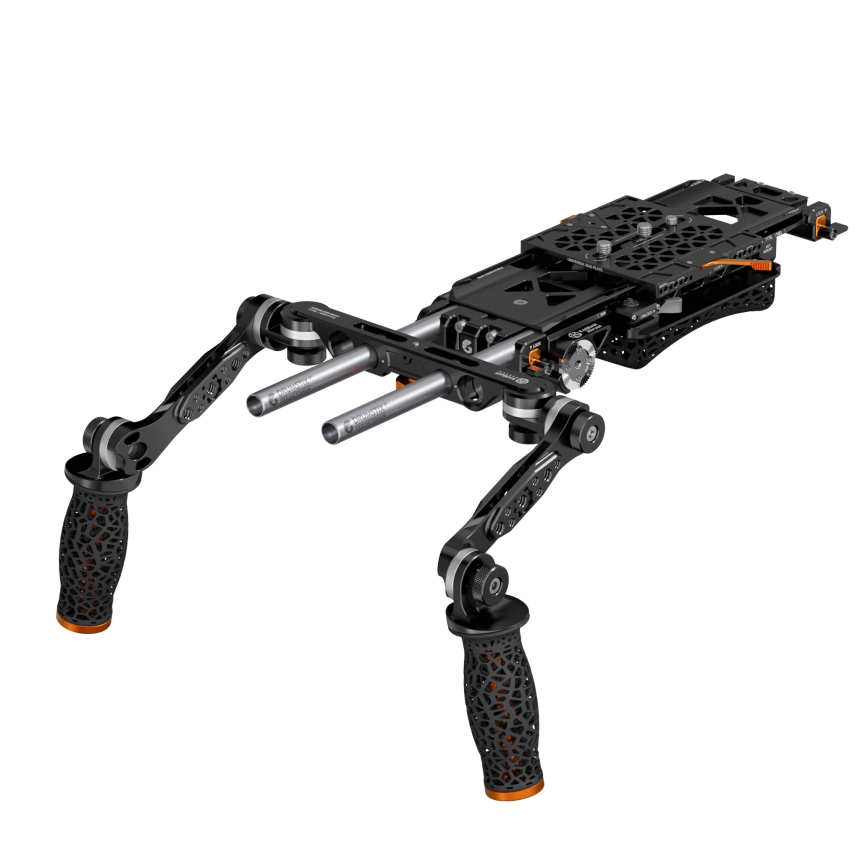 Bright Tangerine KASBAH Atman Universal Shoulder Rig &amp;amp; Hand Grip Kit (Two-Axis BUD VCT-14)